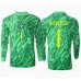 Brazílie Alisson Becker #1 Brankářské Domácí Dres Copa America 2024 Dlouhým Rukávem